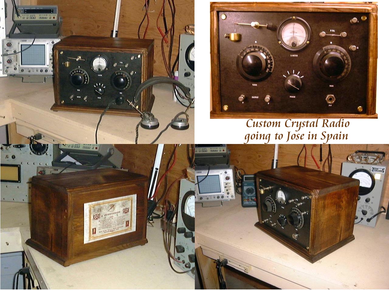 Grandpa's Favorite, Crystal Radio,Custom Build for Jose in Spain, By Airwave Explorer,SOLD