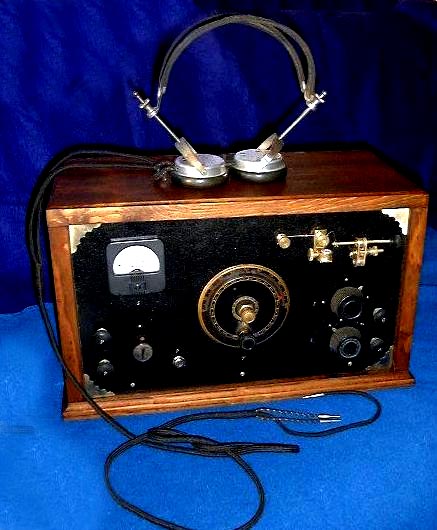 The Grandpa's Parlor Radio, Model,  Sold w/Headphones.